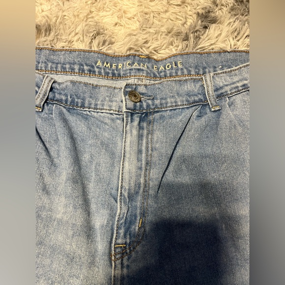 American Eagle Denim Mom Shorts Sz 16 - Picture 2 of 7